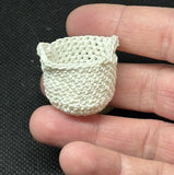 panier en crochet 2 poignées