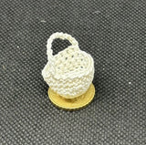 panier en crochet rond 1 anse